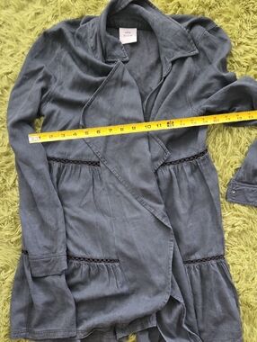 Women's Slate Gray Lightweight Trench Coat